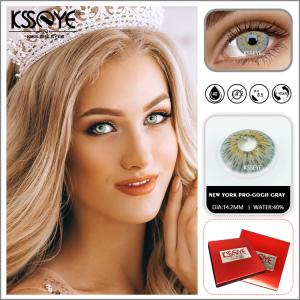 Wholesale KSSEYE Natural Color Contact Lenses Blue Fashion Cosmetic Colored Eye Contact Lens from china suppliers
