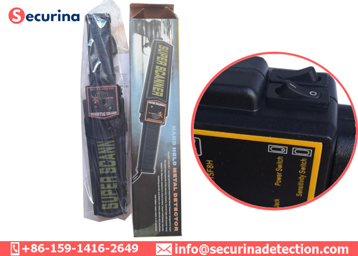 MD3003B1 Hand Held Body Scanner , Metal Wand Detector For Security Inspection