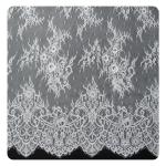Embroidered Nylon Eyelash Lace Trim Shorts / Embroidered Lace Fabric