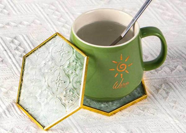 Glass Pad Begonia Glass Insulation Pad Copper Color Frame Glass Pad Water