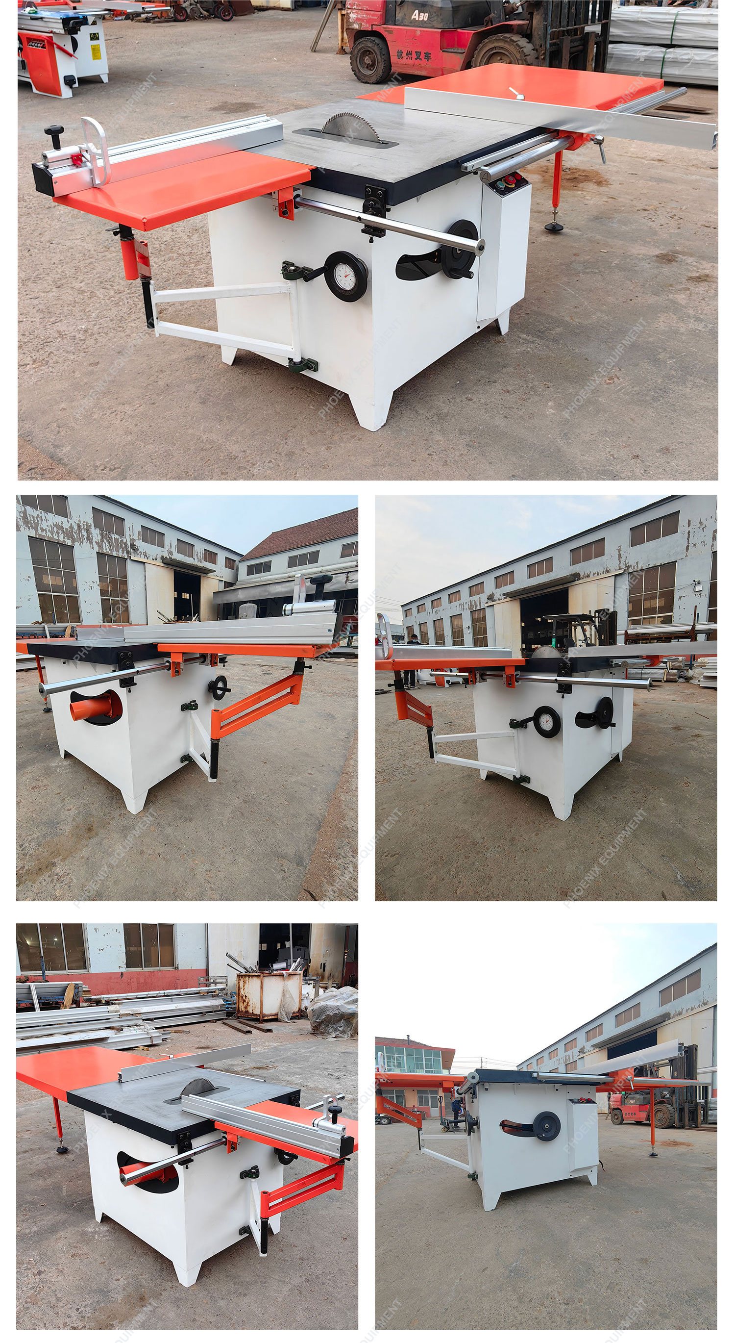 Sliding Table Swing Angle Circular Saw for 45 Degree Inclined Cutting 850*2800*1500mm