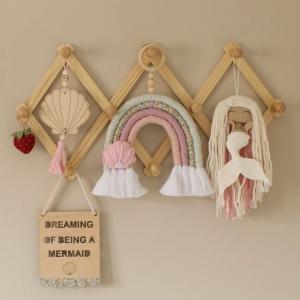 Wholesale Mermaid Decor Baby Girl Room Decor| Scandi Boho Under the Sea Decor Personalised Baby Gift from china suppliers