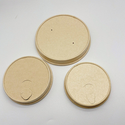 Anti Leak Cold Drink Recyclable Paper Cups 80mm 90mm With Lid
