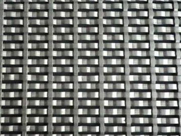 Woven wire mesh with 17mm warp pitch.