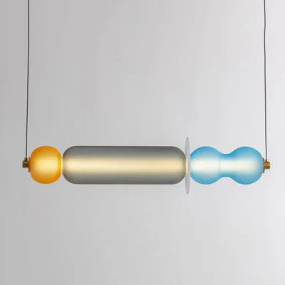 Scandinavian glass pendant lights Minimal colorful lampshade bedside lamp(WH-AP-582)