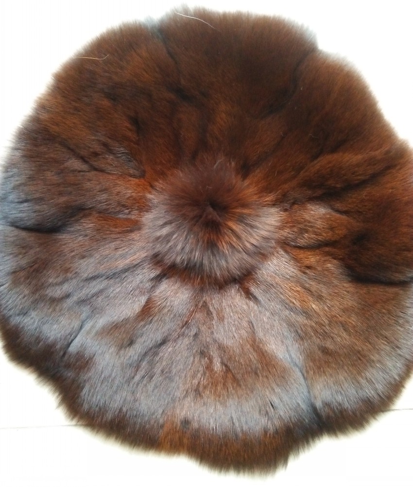 Imitation Sheepskin Cushion Pads For Seat Round Dyed