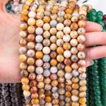 8mm Crazy Lace Agate Gemstone Beads Healing Crystal Stone Beads For Jewelry