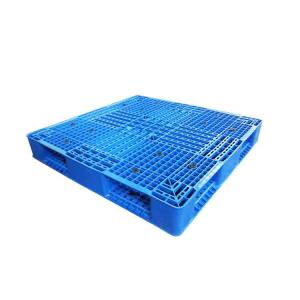 Wholesale Industrial Double Faced 43x43 HDPE Plastic Pallets Blue from china suppliers