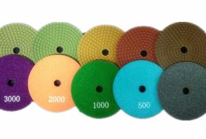 Wholesale Safety 5 Step Diamond Polishing Pads , 100mm OD Diamond Flexible Polishing Pad from china suppliers
