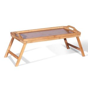 Wholesale waterproof foldable bamboo breakfast dinner serving bed table tray from china suppliers
