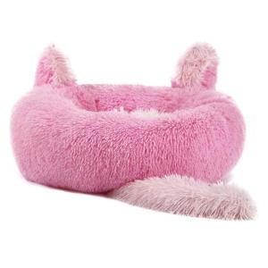 Wholesale Manufacture Colorful Cute Rabbit Ears Warm Winter Round Pet Dog Cat Bed Sofa For Pets from china suppliers