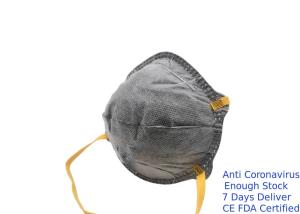 Wholesale Easy Breathing Ffp2 Respirator Mask , Active Carbon Face Mask Adjustable Nosepiece from china suppliers