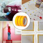 Yellow Washi Paper Tape Performance Masking Tape Painting Jumbo Roll