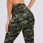 Dry fit Richee Womens Yoga Leggings Amry Green Camo Workout Pants