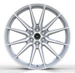 24X10 Monoblock Forged Rims 1 Piece Aluminum Alloy Polished Silver Wheels