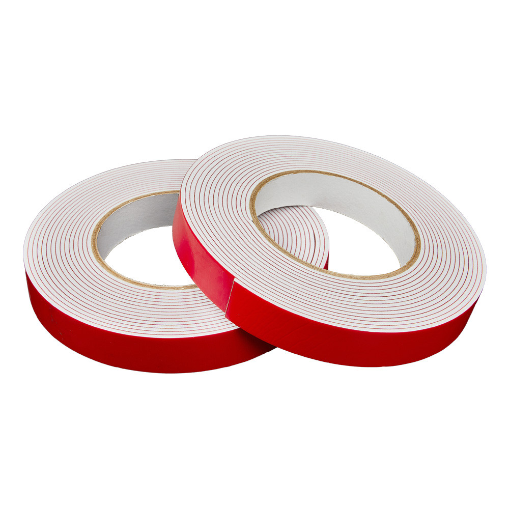 25mm*50m High Strength Double Adhesive Foam Tape For Fold Edges Of Banner