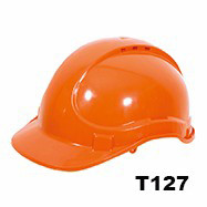 Construction Bi-color Brim ABS Head Protection Safety Helmet with Ratchet Adjustment