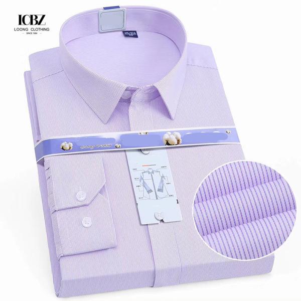 Long-sleeved Slim Business Dress Shirt Free Professional Fairly Used Glossy for
