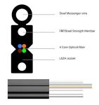 4 Hilo SM FTTH Drop Cable GJYXCH-1B6 G657A2 Outdoor Optical Fiber Drop Cable