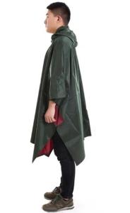 Wholesale Olive Green OXFORD Fabric Heavy Duty Rain Poncho Comfortable Rainwear from china suppliers