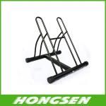 Two position steel bicycle wheel racks stand for parking