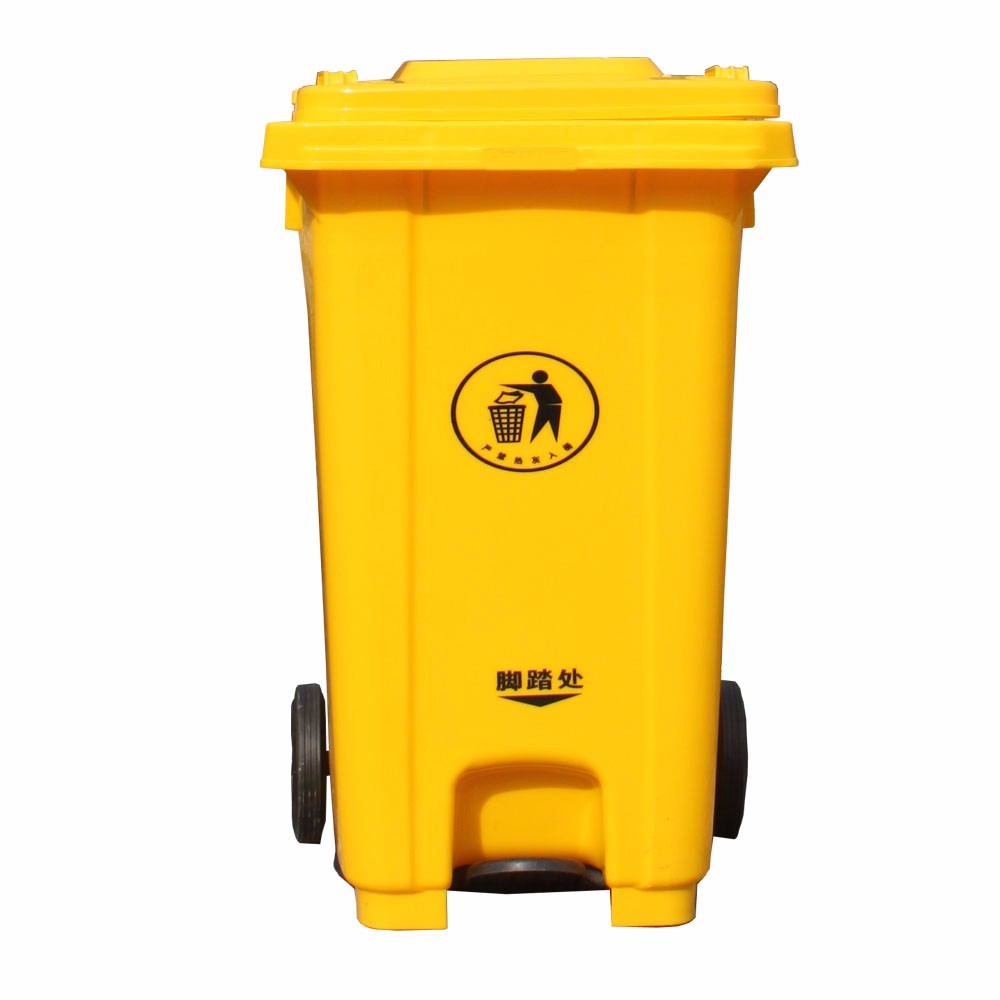 Wholesale plastic green waste bin plastic dustbin with lid waste bin plastic dustbin
