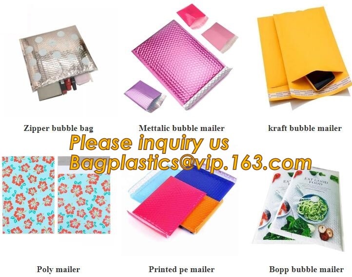 Holographic Zipper Slider Zip Lock Bubble Bag,Cosmetic Zipper Bag/Rose Gold Slider Bubble Bag with Logo,Slider Bubble Zi