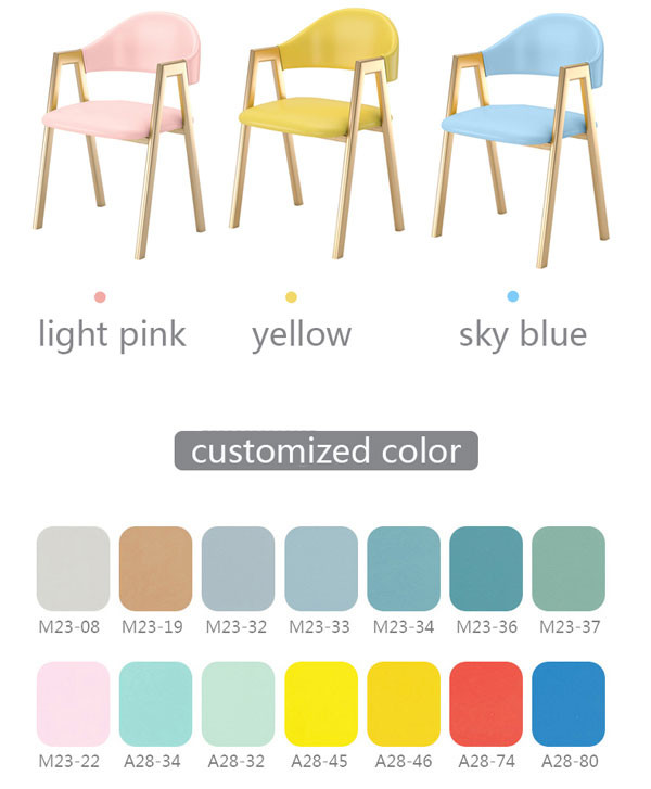 Wooden Armrest Dining Chair 48x45x72cm Endurable Environmentally Friendly