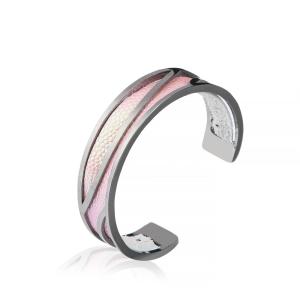 Wholesale Real Goat Handmade Leather Cuffs , 15g Metallic Cuff Bracelet from china suppliers