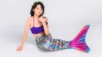 Breathable Childrens Mermaid Tails , Girls Mermaid Tail Swimsuit Princess