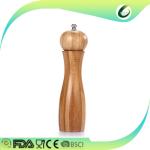 Eco Friendly Manual Bamboo Pepper Mill Antibacterial For Hotel Kitchen