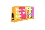 Waterproof Car LED Sign Display , Outdoor Full Color Taxi Roof Screen Double