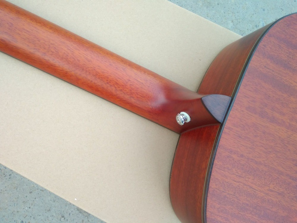 AAAA all Solid 12 strings customize guitara 12 string OM all solid mahogany wood acoustic electric guitar