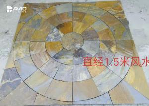 Wholesale Non Slip Rustic Slate Floor Tiles 1.5/1.8m Diameter lowest price Jiangxi Quarry from china suppliers
