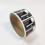 Bopp Printable Packaging Label Stickers Permanent Matte Industrial Labels
