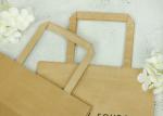Printing Colored Logo Brown Kraft Paper Bag Paper Handles For Restaurant