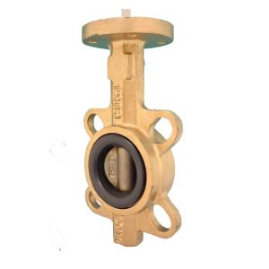 Wholesale marine copper wafer type butterfly valve from china suppliers