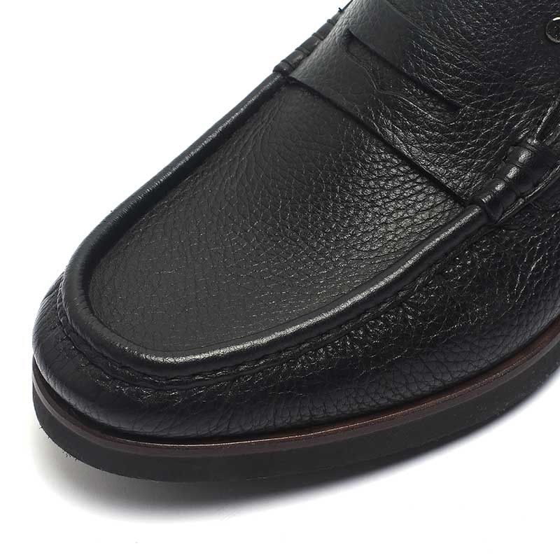 Rubber Outsole Anti Skid Mens Leather Moccasin Shoes