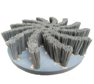 Wholesale Dia 400/456/478/560 Mm Abrasive Nylon Disc Brush For Car Wheel Deburing Hub Polishing from china suppliers