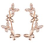 Pandora Earrings Butterfly Earrings 18K Gold Diamond Earrings For Women