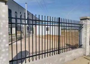 Wholesale Backyard Garden Tubular Steel Fence Ornamental 2.0m Outdoor Metal Fence from china suppliers