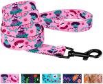 Floral Dog Harness Leash Nylon Pattern Flower Print Adjustable Long Lifespan