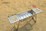 Clean Finishing Portable BBQ Outdoor Grill Foldable Stainless Steel Smokeless