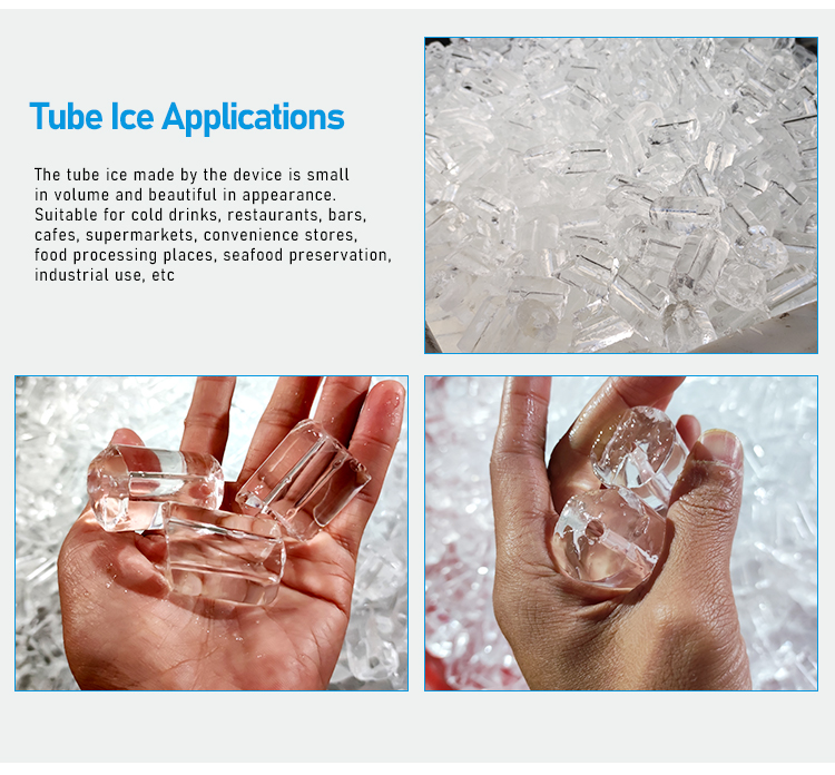1000 KG Tube Ice Machine CE Certification energy Saving Tubular Ice Maker