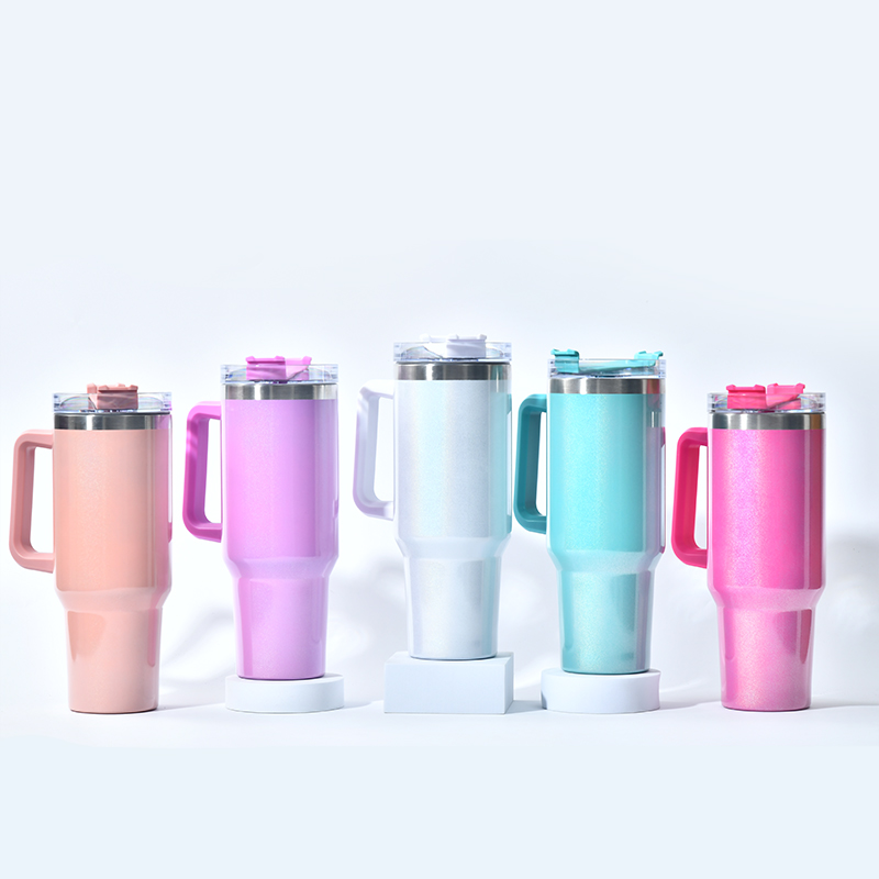 Custom Logo Water Bottle 40oz Stainless Steel Insulated Travel Mug for Camping