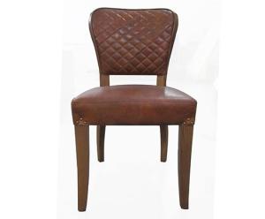 Wholesale Brown Leather Dining Chairs With Wooden Legs Defaico Furniture from china suppliers