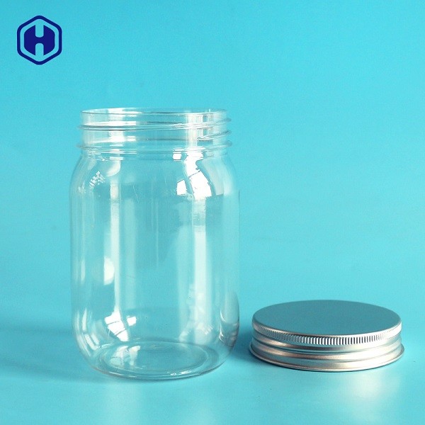 Oval Ball Shape 310ML Leak Proof Plastic Jar Without Handle