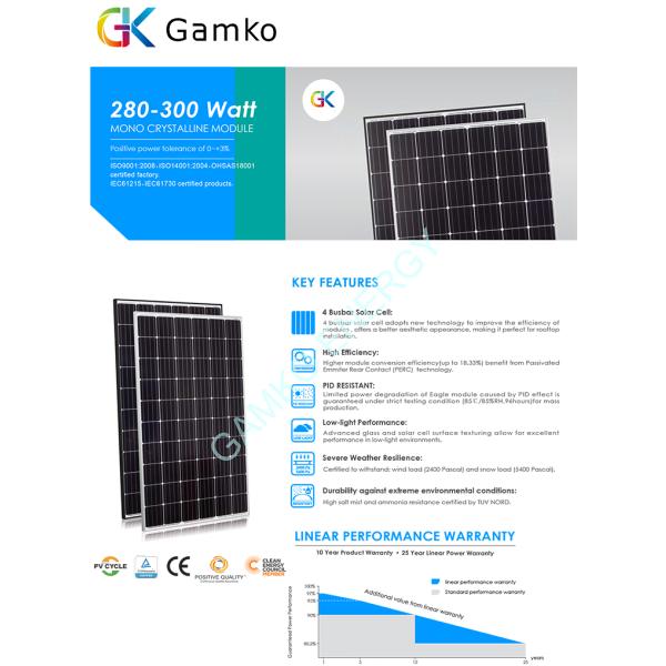 China Mono 280 watt solar panel with cheap price for home system