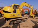 Yellow Mini 12RPM 6300kg Komatsu PC60 7 Excavator