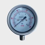 Stainless Steel Material Low Pressure Water Gauge Radial Mount 1000 MmAq